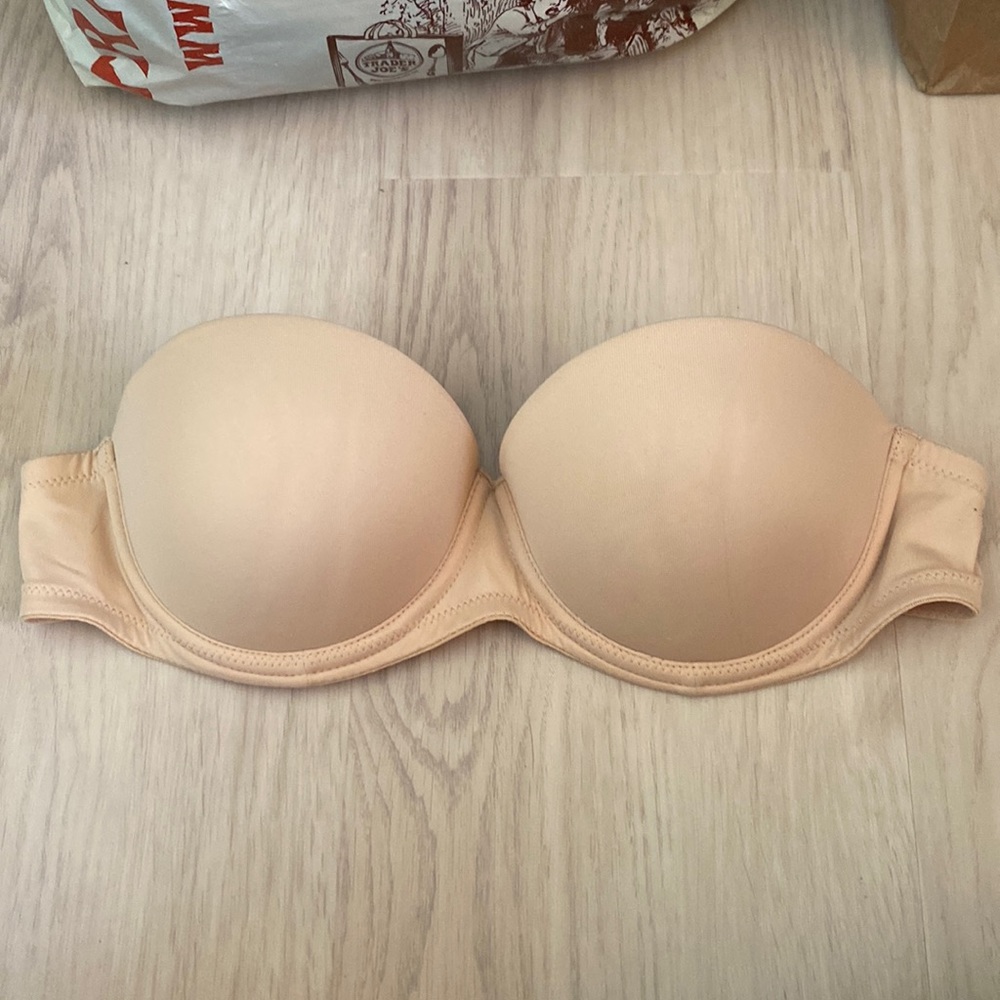 Victoria Secret nude strapless bra